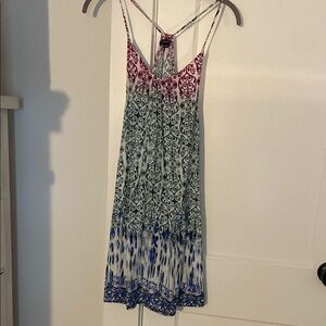 Multicolor Patterned Dress